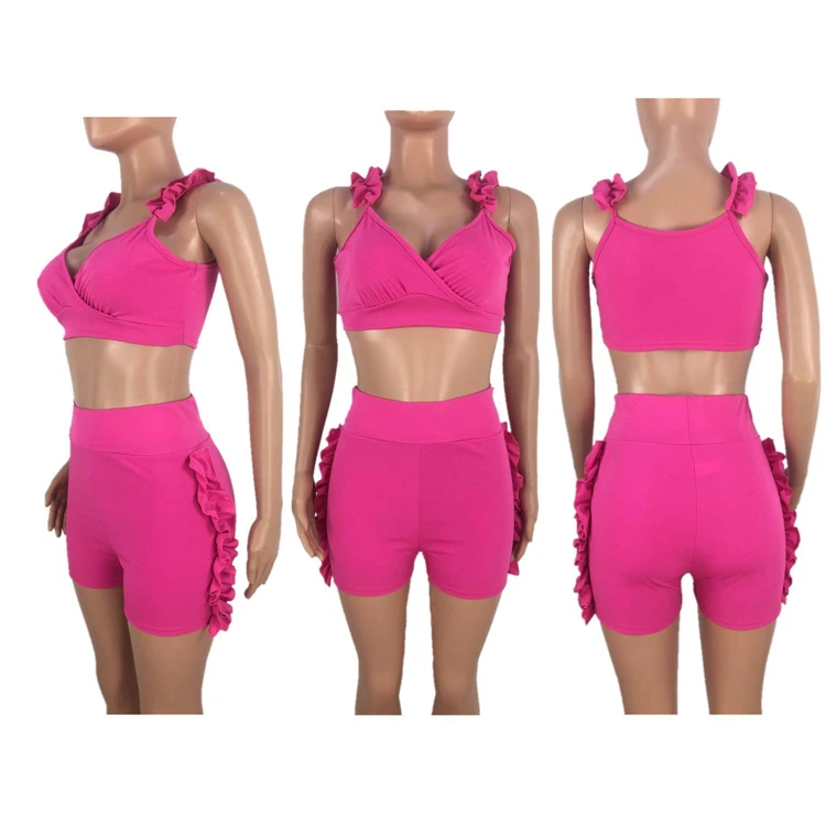 MOEN Sleeveless set di due pezzi Summer Fashionable 2 Piece Sets Women 2pcs set Two Piece Women Clothing
