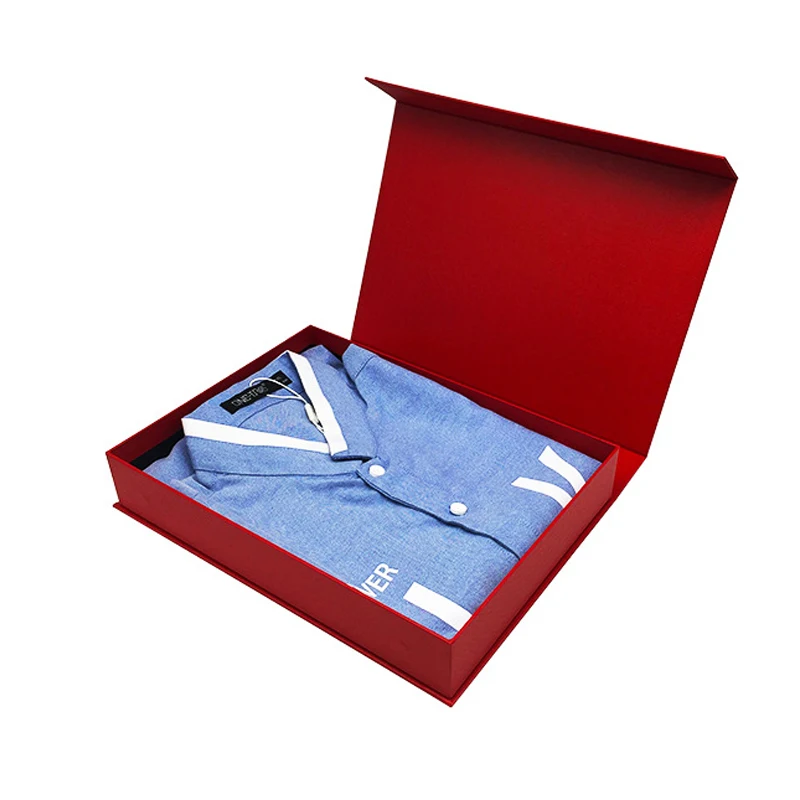 中国制造可回收纸材料t恤男士衬衫衣服包装盒纸盒包装