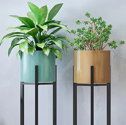 VGEBY présentoir de plante Géométrie balançoire fer rack en céramique pot  de fleur bureau à domicile bureau plante succulente - Cdiscount Jardin