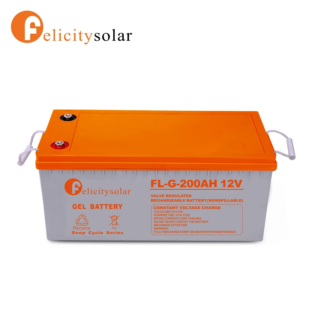 felicity solaire agm baterry 12 volts plomb-acide batterie 200ah