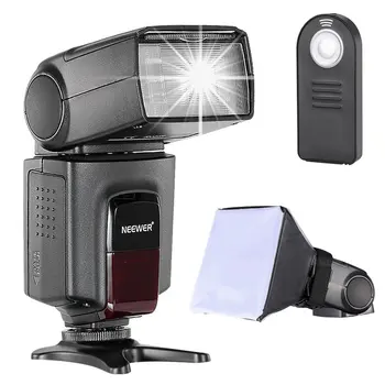 Flash a Luce Rapida Neewer TT560 Speedlite Flash Kit Photography Tt560 Camera Flash Light with Softbox and Remote Control
