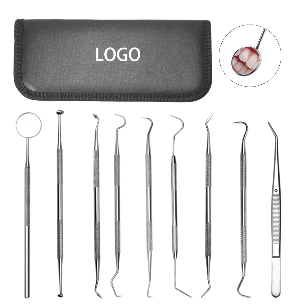 Набор для чистки зубов из нержавеющей стали 9 Упаковок