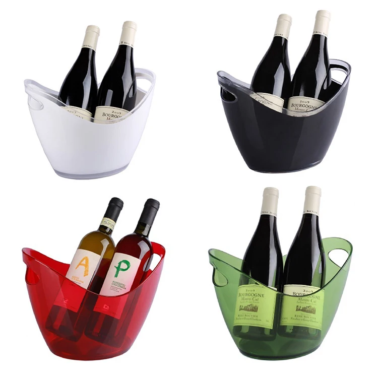 Buy Wholesale China Customized High Quality Party Oval Ship Shape Wine  Champagne Acrylic Plastic Beer Ice Bucket & Ice Bucket at USD 0.97