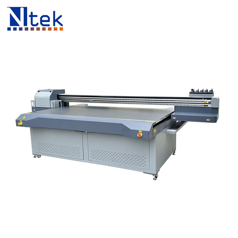 Ntek 3D Inkjet Large Format 2513 Flatbed UV Printer 3D Ceramic Tile Printing Machine