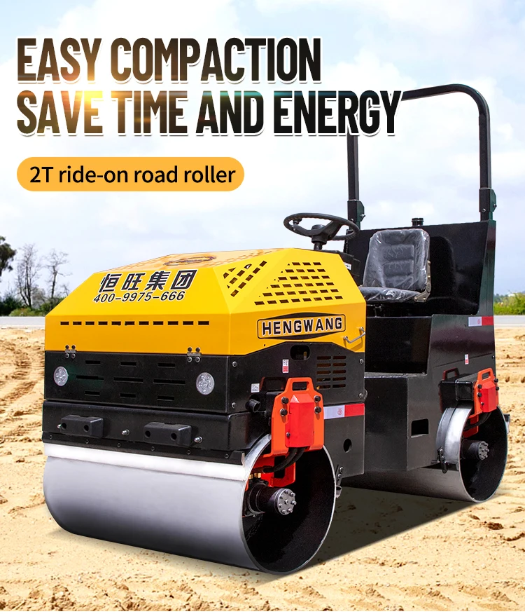 Manufacture Diesel Engine Driving Road Roller 2 Ton 3 Ton 5 Ton Mini