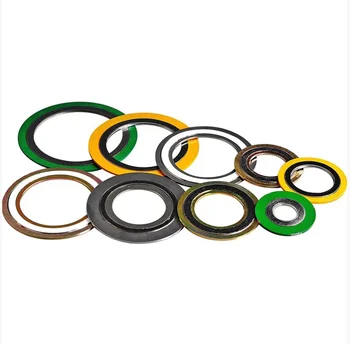 China Spiral Wound Gasket with Inner Ring Ring Gasket Combination Gasket   Steel ring