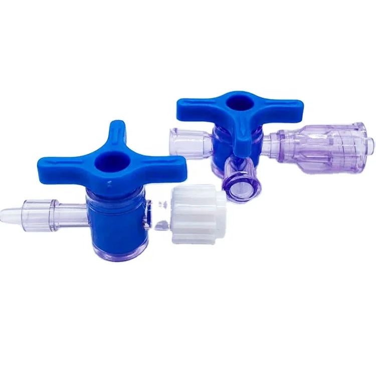 Push Button Plastic Air Miniature Additional Inflation Medical Luer Lock Check Valve