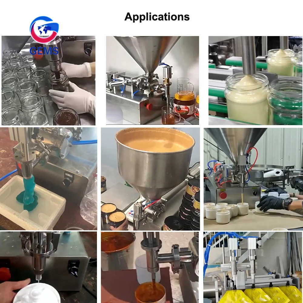 Semi Automatic Cosmetic Cream Filling Machinery Cosmetic Filler Automatic 6 Head Filling Machine Cream Filler Machine