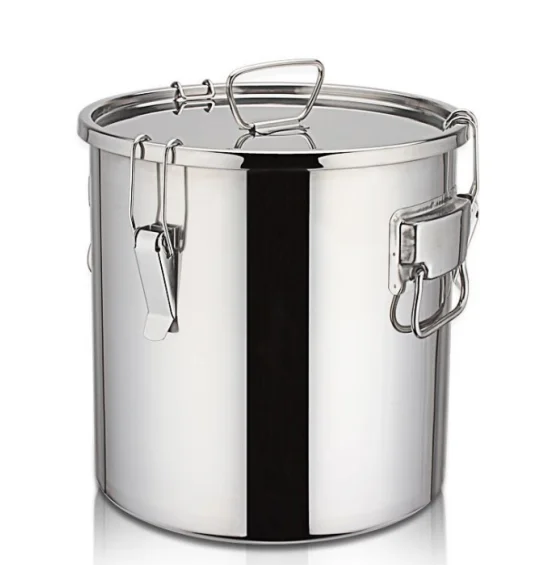Stainless Steel 304 Body+ Ss201 Lids Large Stock Pots With Locks Tall ...