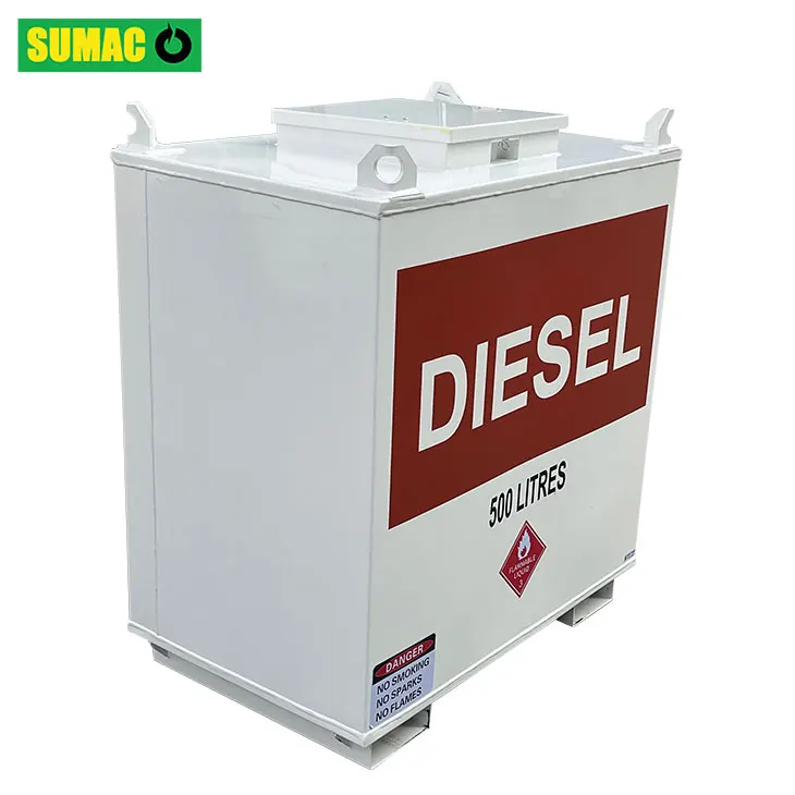 Double walled carbon steel bunded fuel diesel storage tank manufacture