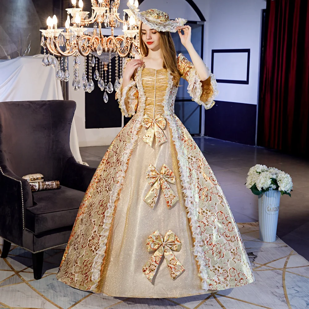 17th Century Rococo Masquerade Ball Dress - Marie Antoinette Costume for Adults, Perfect for Halloween or Carnivale Events 17th Century Rococo Masquerade Ball Dress - Marie Antoinette Costume for Adults, Perfect for Halloween or Carnivale Events