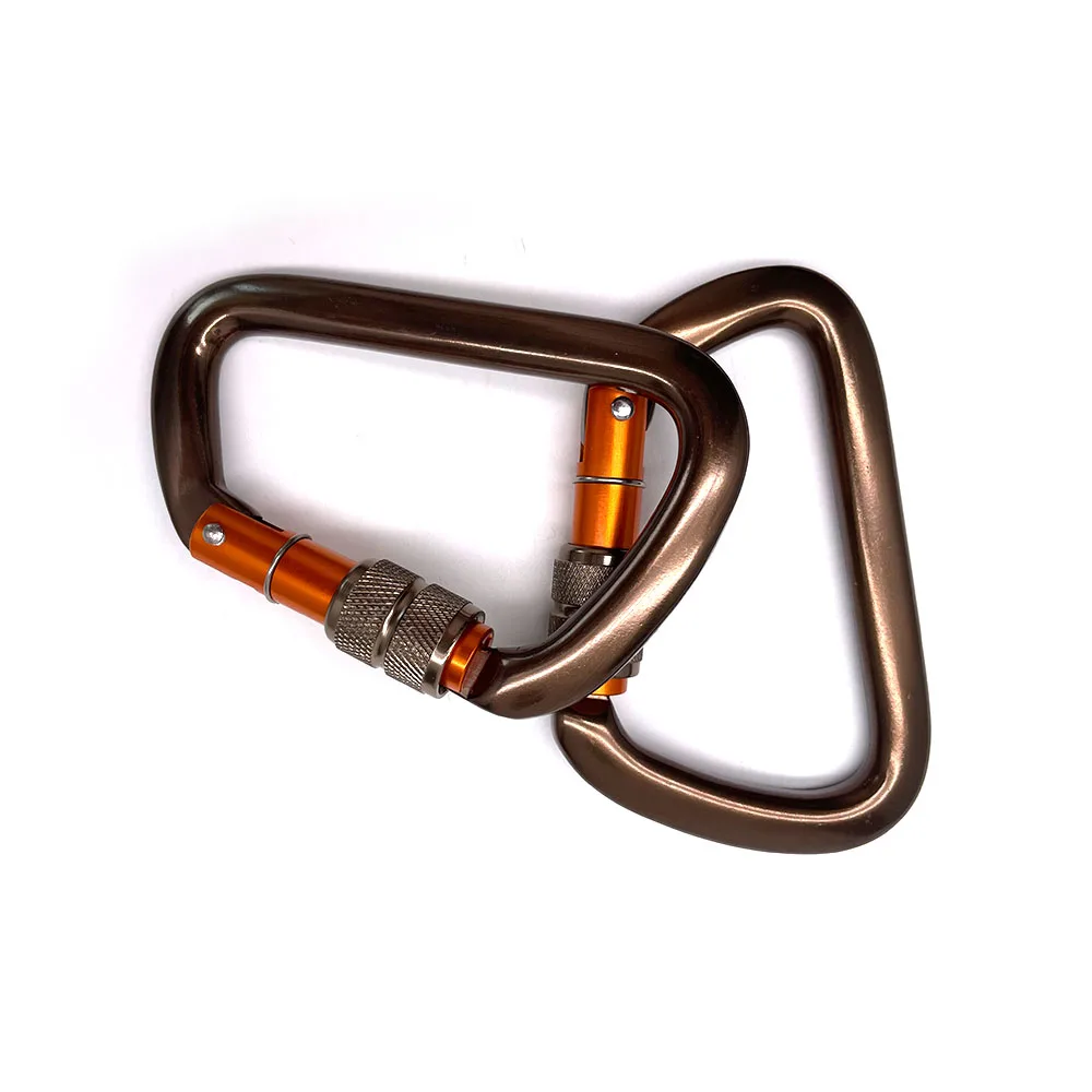Aluminum Carabiner 25KN Professional Manufacturer Ultra-Light Locking Carabiner Industrial Personal Safety