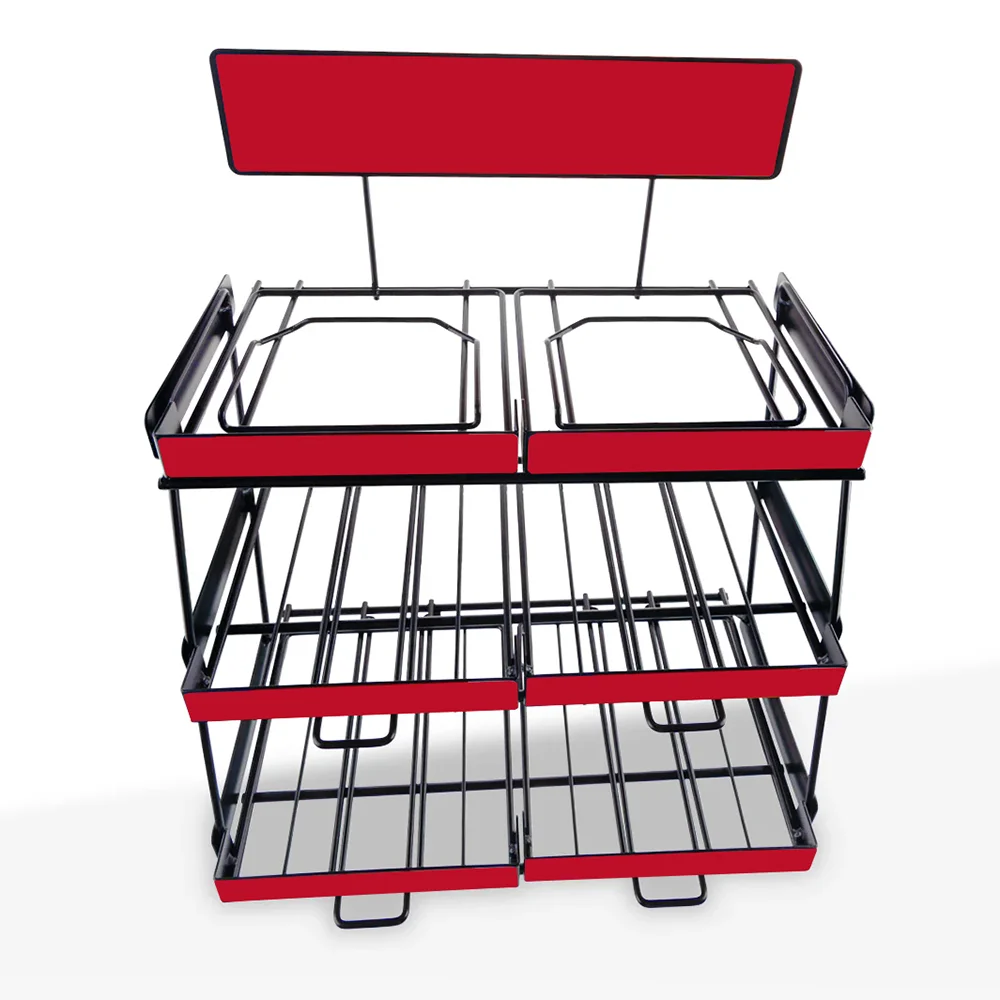 6-tiers Metal Wire Display Stand for BIC and Zippo Lighters