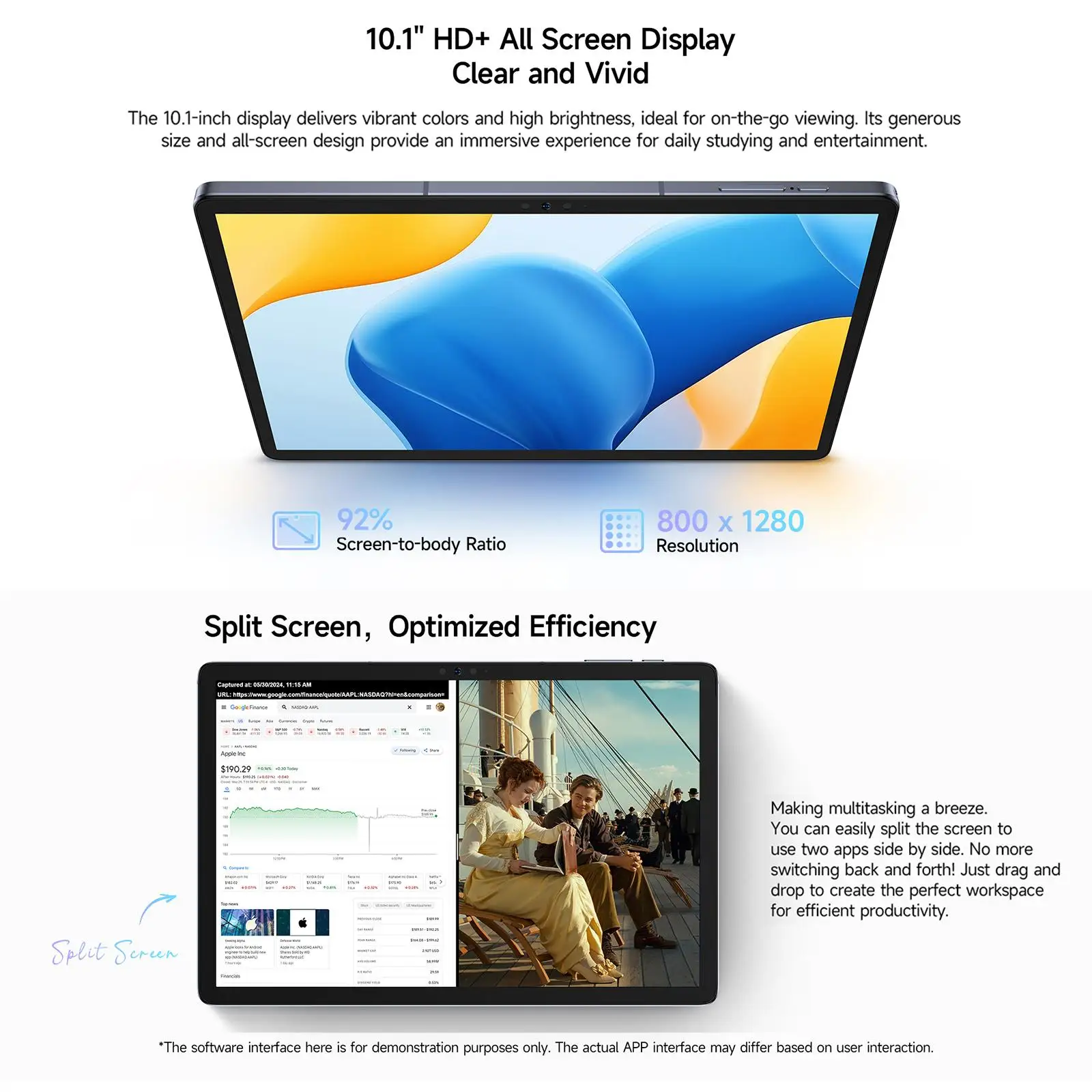 Ulefone Tab A10 Pro - 11inch Tablet with 6GB+128GB Storage