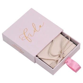 Promotion Packaging Cheap Pink Paper Branded Customised Gift Jewellery Packing Jewel Jewelry Box