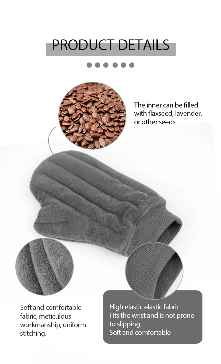 Microwavable Heating Mittens For Hand And Fingers To Relieve Arthritis