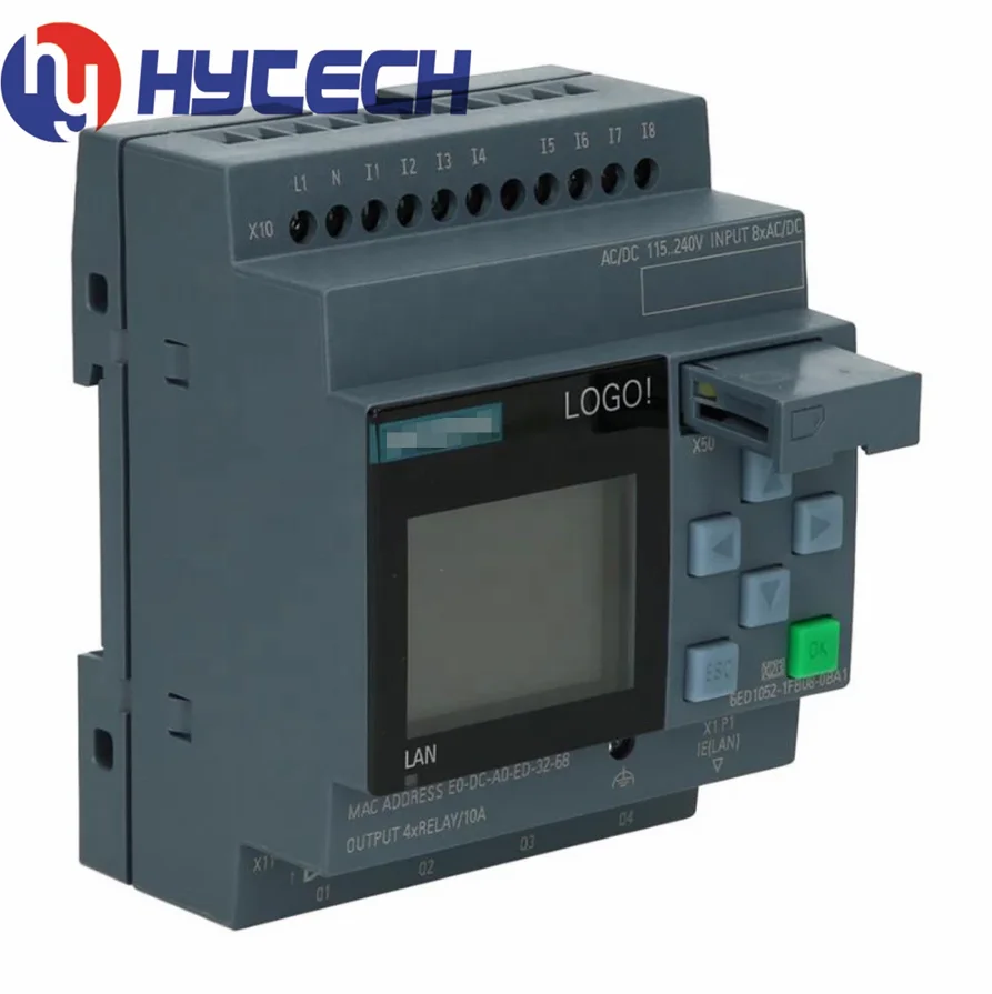 100% New & Original Siemens Logic Module LOGO! 230RCE DI 8/DO 4 6ED1052-1FB08-0BA1 for Siemens logo Plc
