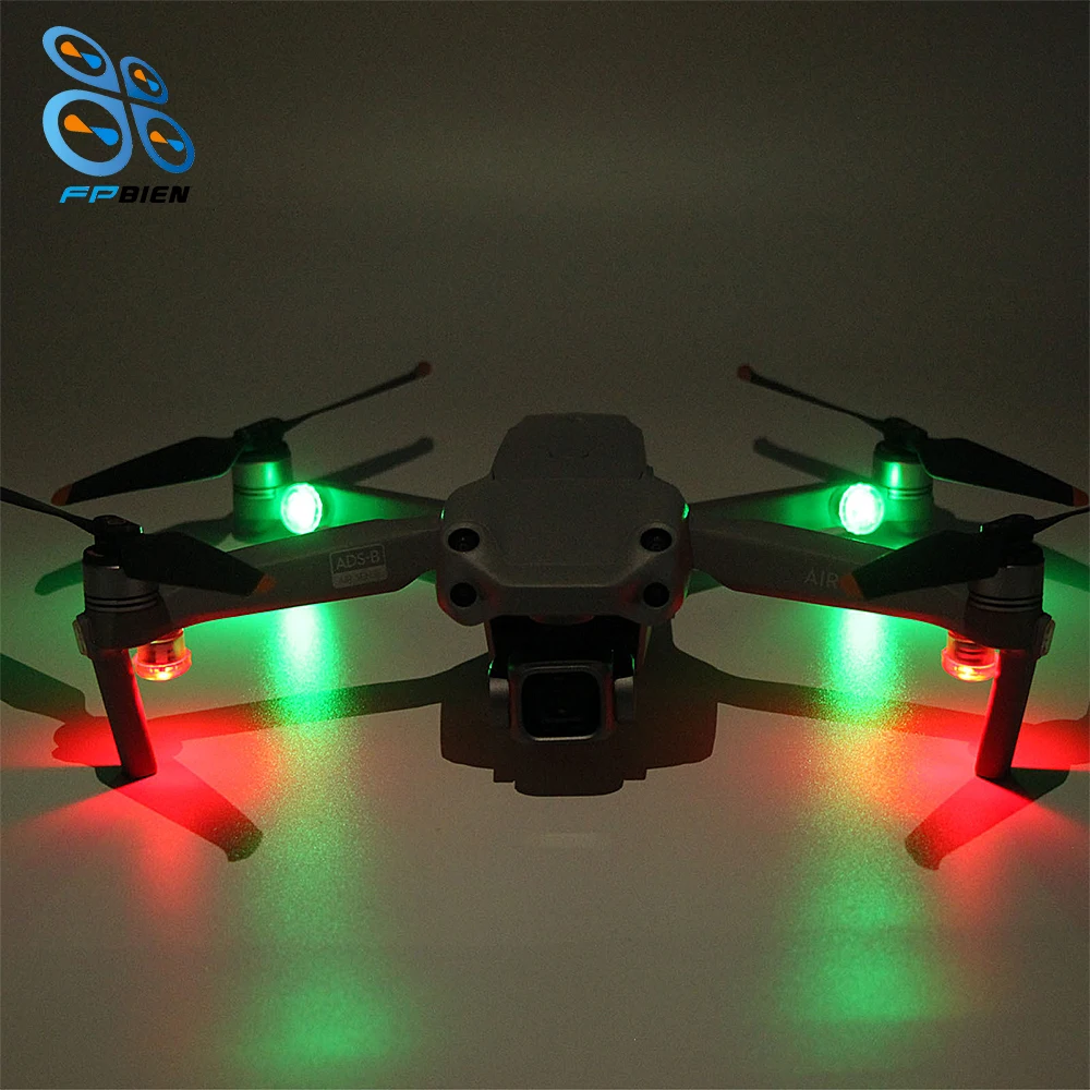 Drone Universal Flashing Night Light Flash Set 2 Red +2 Green for AIR 3 Drone Accessories