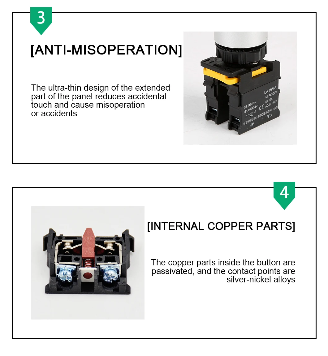 Emergency Stop Push Button Switch For Industrial Control Turn To ...