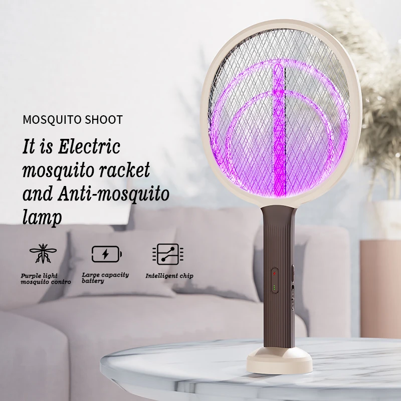 Electric Pest Killer Rechargeable Battery Fly Swatter Mosquito Zapper