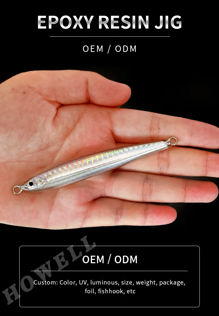 Epoxy Jigs Custom Fishing Lure 42g Oem Fast Sinking Stick Lure Epoxy