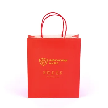 Cheap price Custom Size Package Paper Handle Paper Bag Kraft Paper Shopping Bag