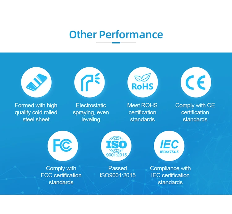 Widely applied 8 ports Universal pigtail 8 cores fiber FC adapter optical terminal box