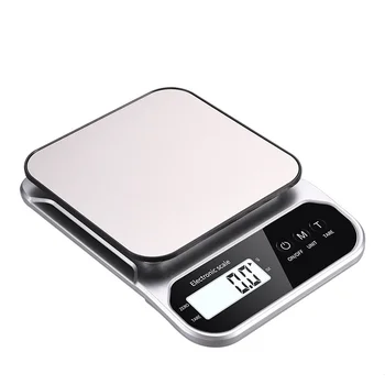 Small Commercial Weighing Scale 2Kg/0.1G high-accuracy Jewelry Scale 5Kg Food Weighing Household Kitchen Scale