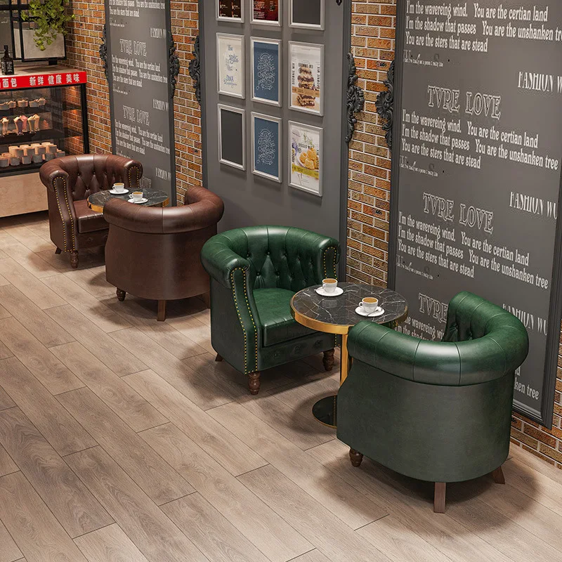 Ретро ресторанная мебель кафе столовая Наборы бар мраморные столы и стулья Досуг Диван Набор