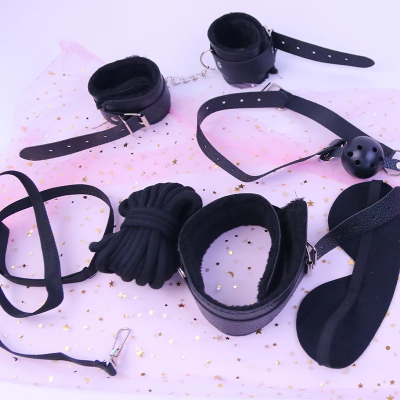 Sex Bondage Plush Leather Bundled Suit Sm Combination Adult Sex Toy Sm Bondage Set Buy Bondage 