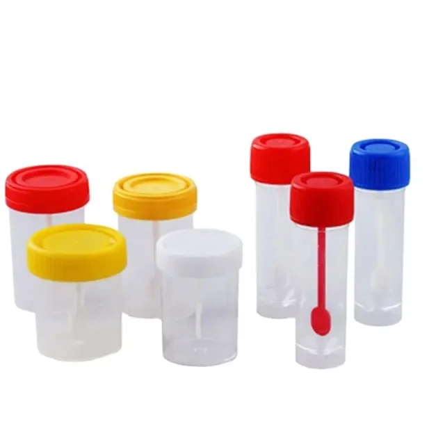 Medical Disposable 30ml 60ml 120ml PP PS Urine Sample Cup Sterile Urine Test Cup Urine Cup