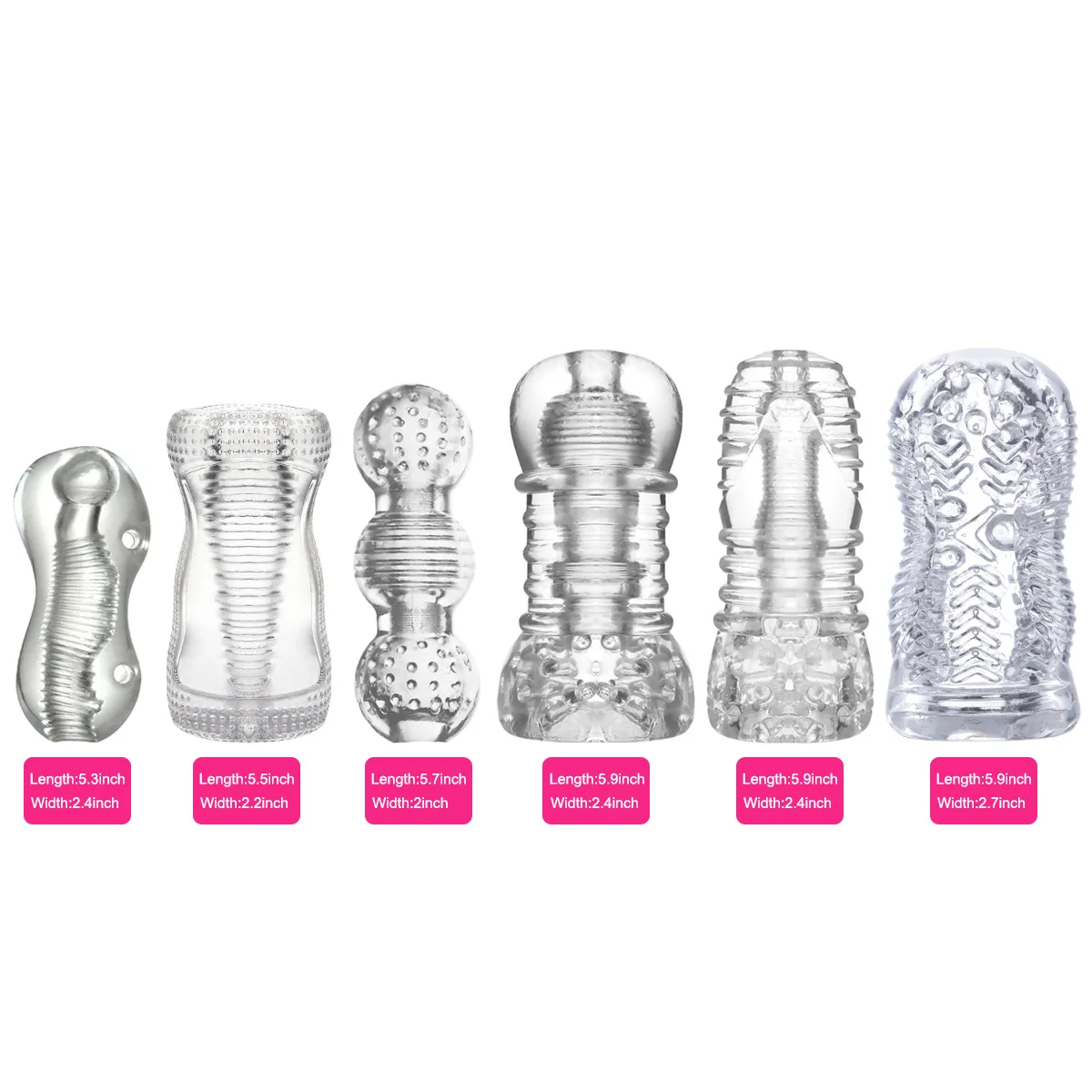 Transparent Male Masturbation Cup Clear Sex Toys for Hand Pocket Use  Convenient Portable Masturbators for Men