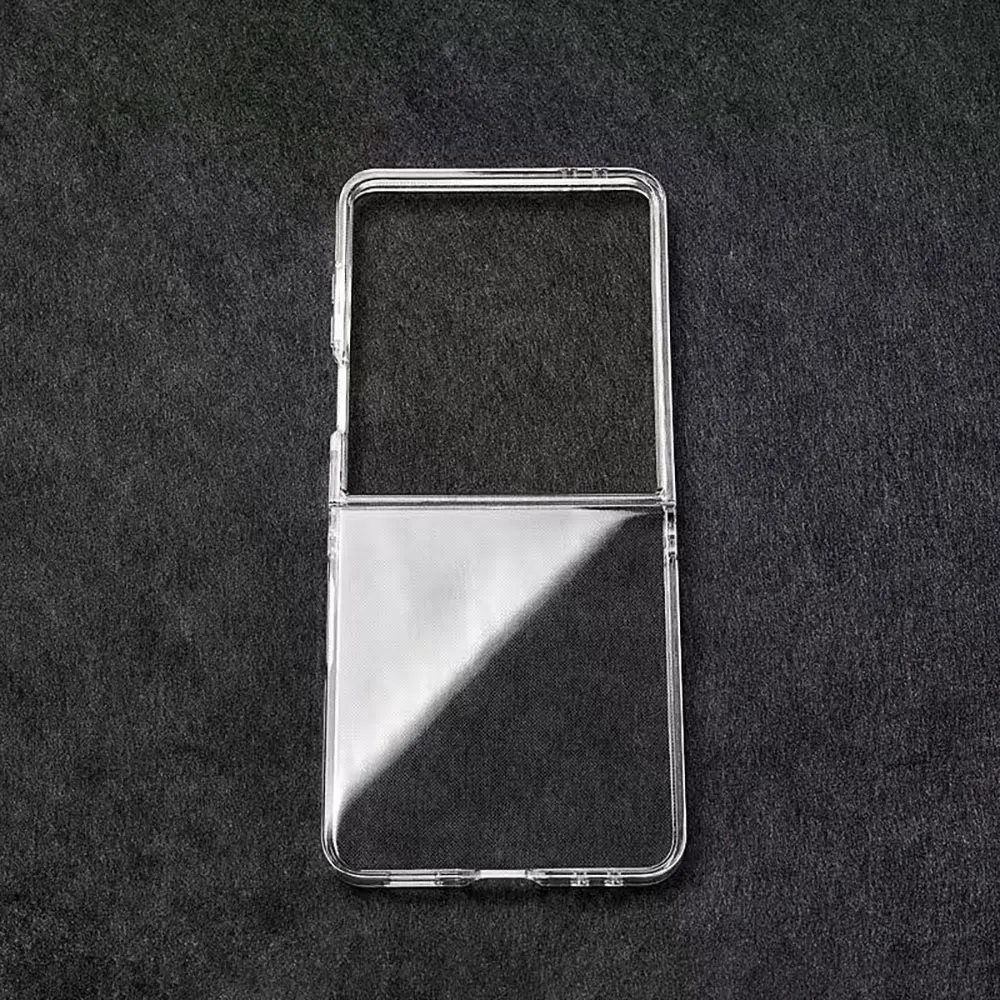 product laudtec clear back phone cases ultra thin simple business cover anti yellow customized logo for samsung z flip 7 fold7 sjk1073-2