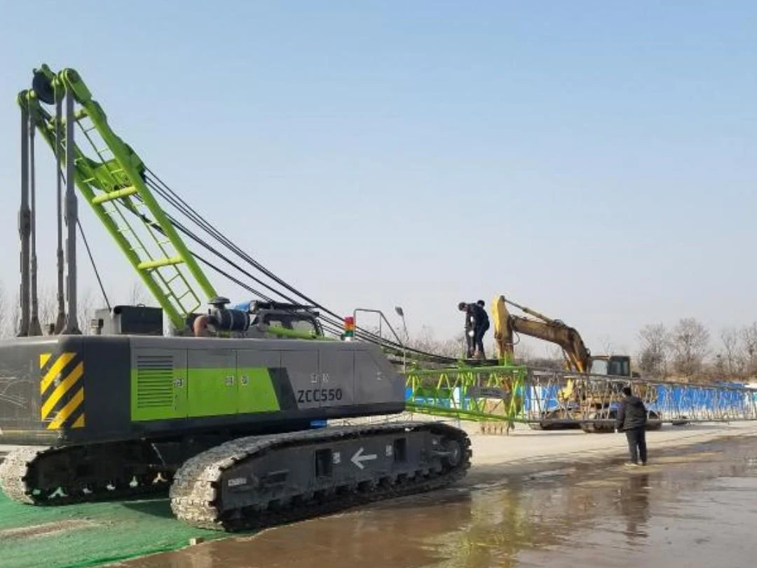 Lifting 71m Mobile 100Ton Crawler Crane ZCC100H Best Price Hot Sale