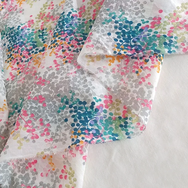 
Настраиваемая креативная хлопчатобумажная ткань 9 мм с принтом в горошек 