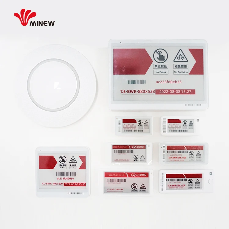 Minew ESL Demo Shelf Label Electronic Abs Wireless Price Labeling System Digital Price E Tags