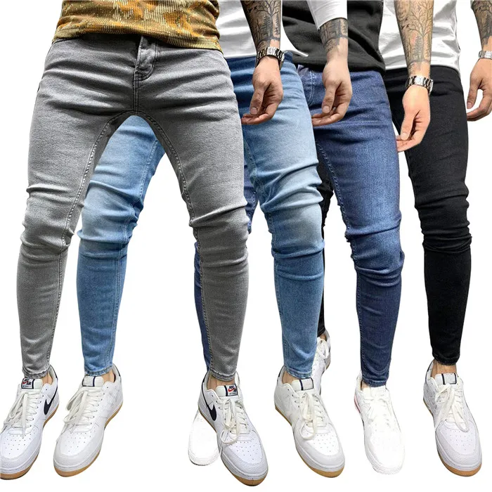 Caliente Y Bajo Precio Al Por Mayor De Los Hombres Stretch Skinny Jeans  Hombres Molesto 2022 Stretch Arrancó Los Pantalones - Buy Denim Pantalones  Casual Regulares,Fábrica De Jeans,Casual Pequeño Pie De Los