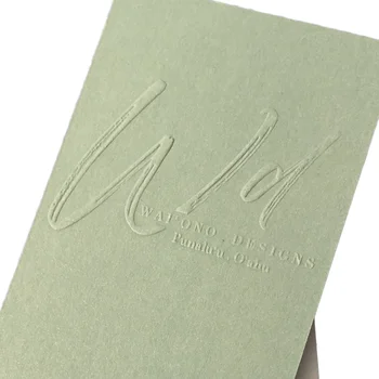 Customized high-end textured cotton business card hot stamping business thank you card