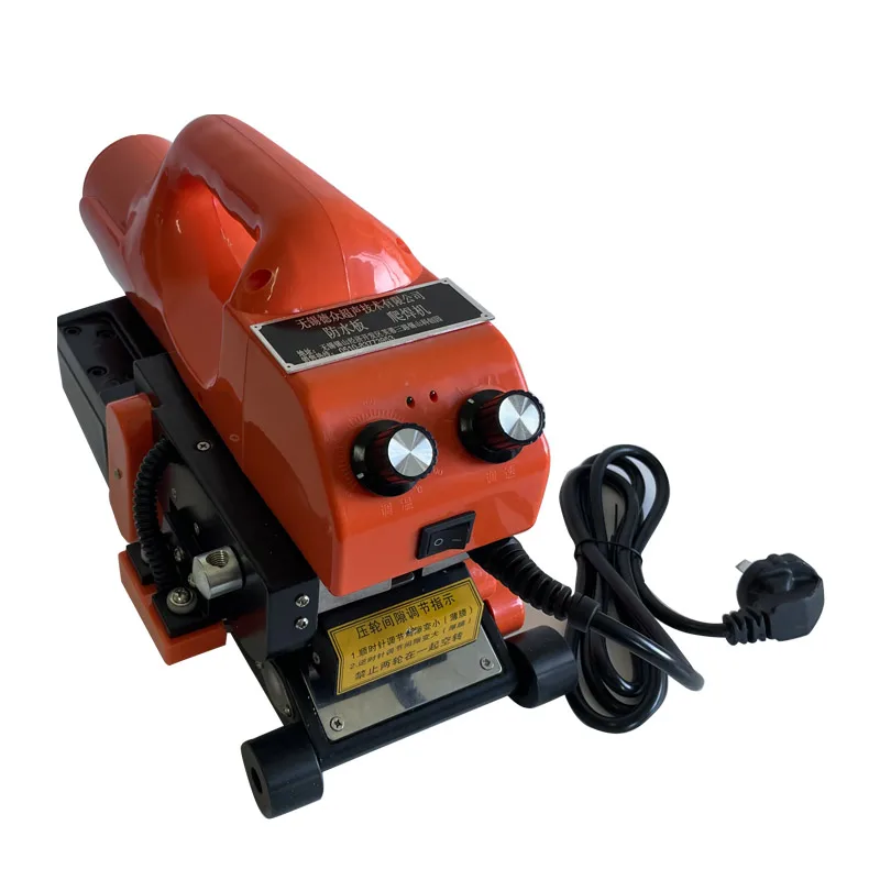 Thermo Fusion HDPE Geomembrane Pond Liner Climbing Welding Machine Plastic Film Hot Wedge Gun Welder Saldatrice Per Geomembrane