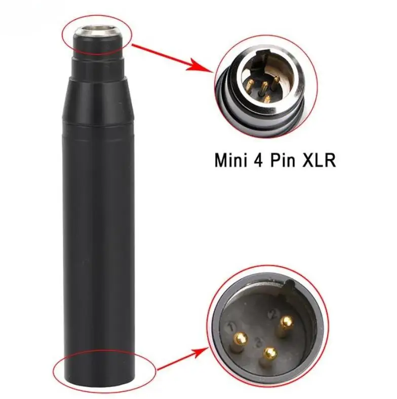 Alimentatore phantom a batteria (9V). Input:4P Mini XLR(2 canali