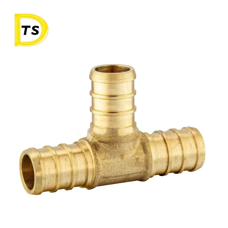 Pex Barb Pipe Fitting 1/2 Inch 3/4 Inch Lead-free Copper Tee Pipe ...