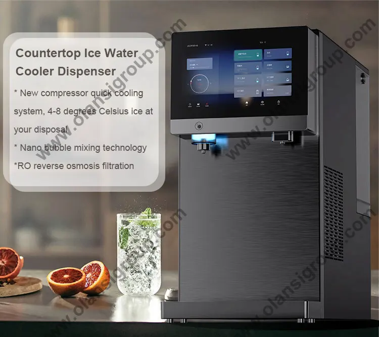 Muli-functional Compressor cooling instant cold soda sparkling water maker with strong bubbles Hot ro purifier dispenser UVC
