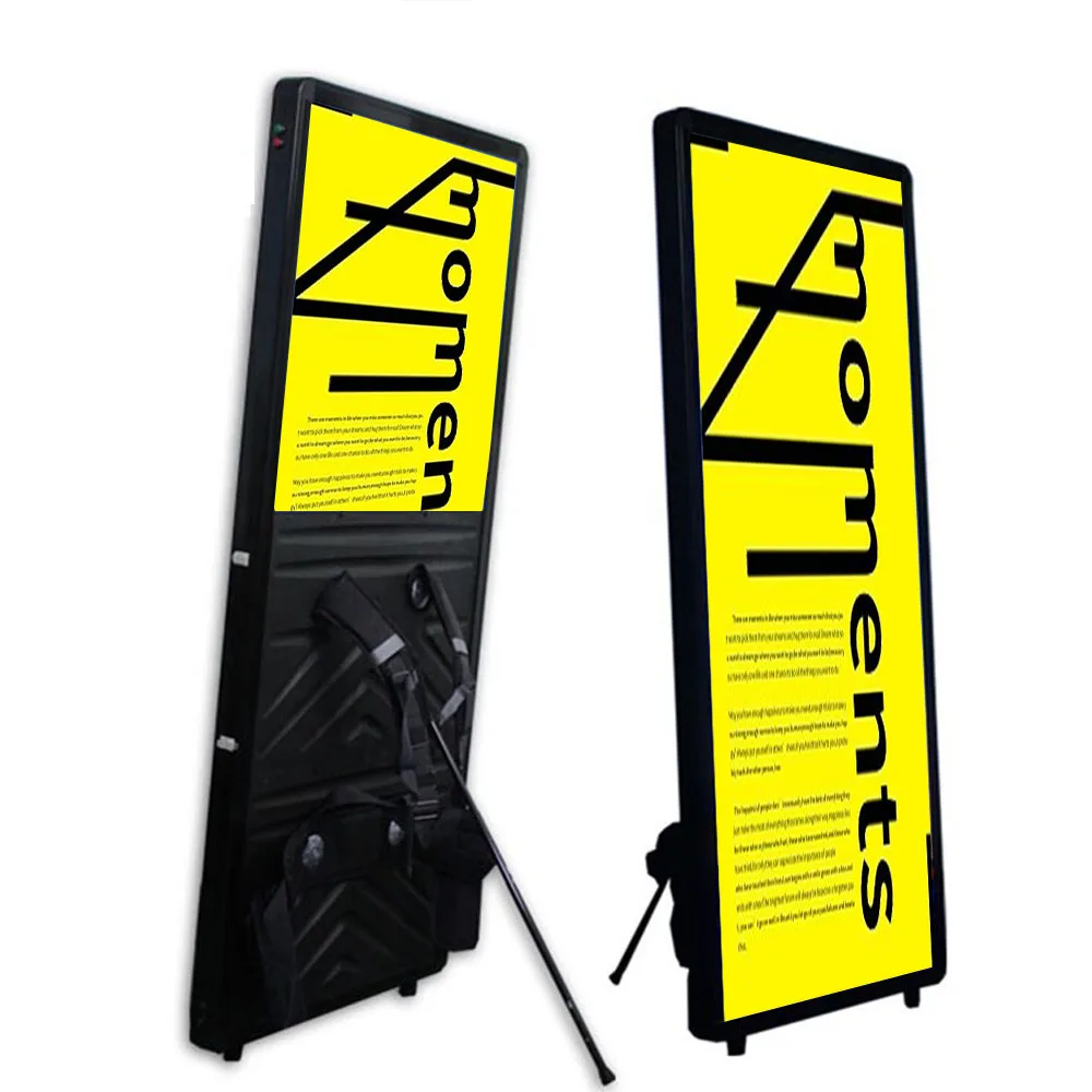LED Light Box Backpack Billboard LED Words Scrolling Screen High Resolution LCD Backpack Billboard Display