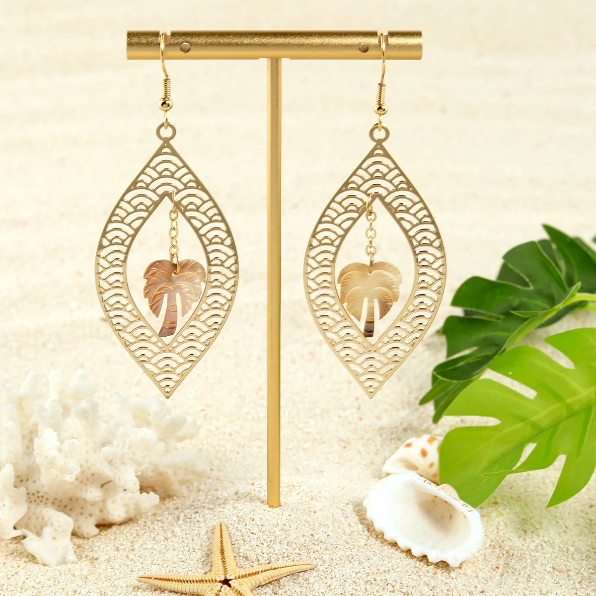 Beautiful Hawaiian Dolphin Necklace & Earring Matching Set, Sterling
