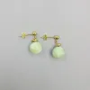 Green Jade Earring