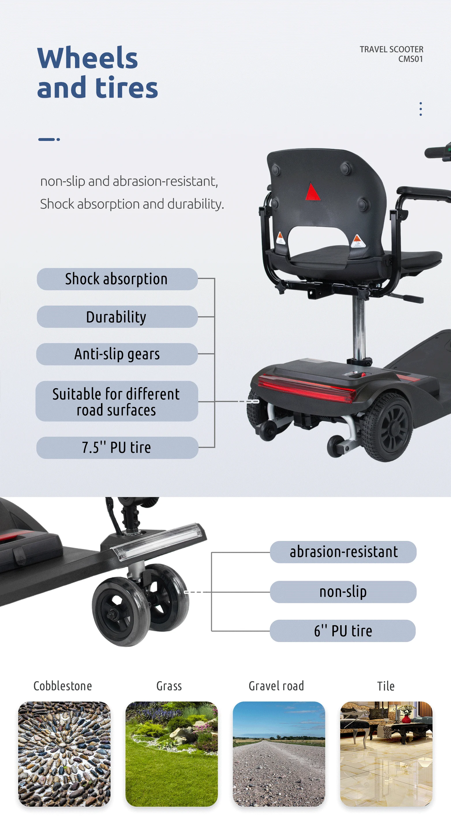 elderly adult mobility disabled scooter light weight small auto folding electric 4 wheel for mobility scooter factory