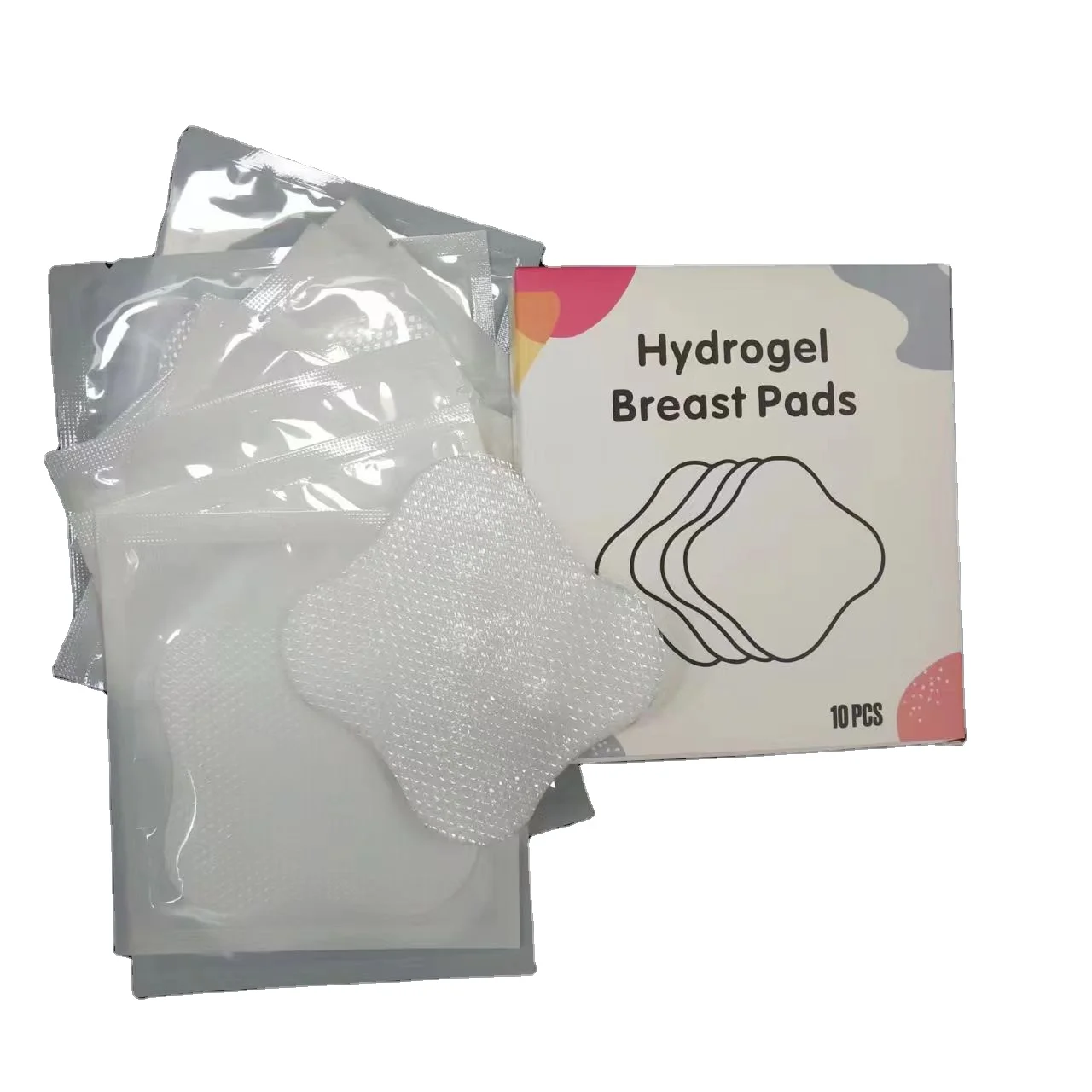 40 Pieces Soothing Gel Pads Hydrogel Reusable Nipple Pads