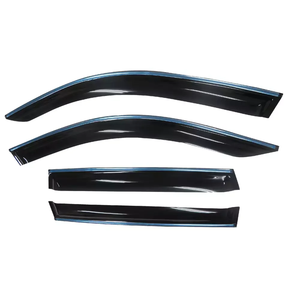 Car Window Deflectors Rain Guards for Enhanced Visibility and Protection From the Elements