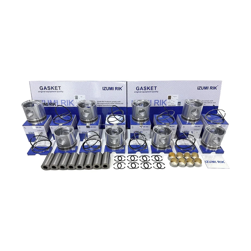 IZUMI RIK P158, D2848 ชุดลูกสูบและแหวนลูกสูบ สำหรับ Doosan อะไหล่เครื่องยนต์ดีเซล