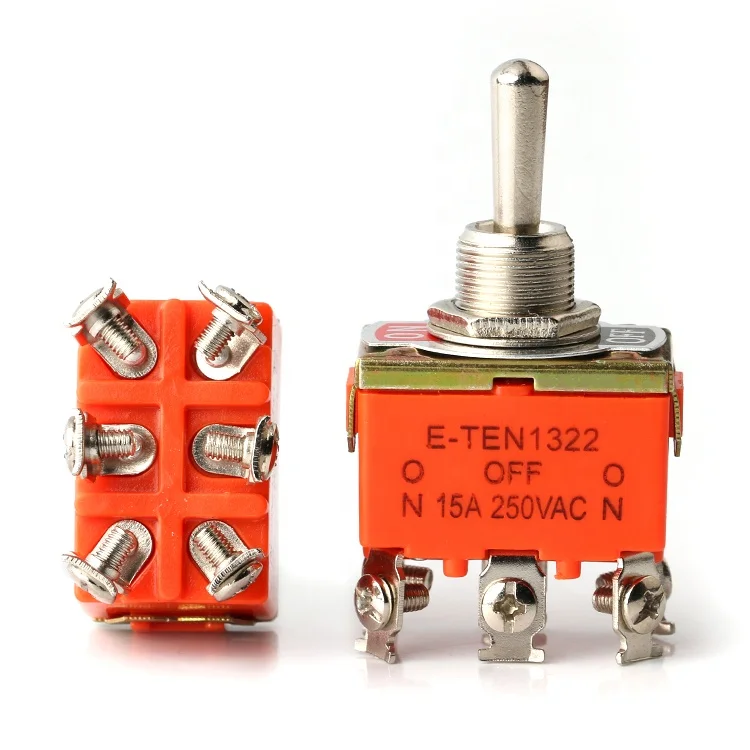2 Way Toggle Switch Dpdt 15a 250v Ac 6 Pins 2 Position Onoffon Eten